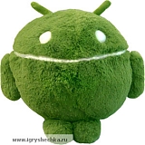 Подушка игрушка зеленый  "Андроид"