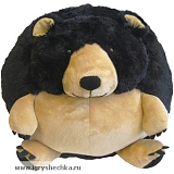 Подушка игрушка "Черный медведь Барри"