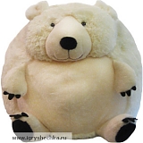 Подушка игрушка "Белый медведь Олби"