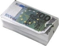 Салфетки пачка 100 евро