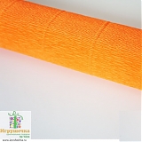 Оранжевая гофрированная бумага 2,5м