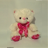 Плюшевый медведь "Малышка - розовый бантик" 42 см