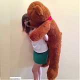 Большой коричневый медведь "Красный шарфик" 160 см