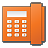 Сенсорный калькулятор оранжевый