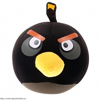 Подушка-игрушкаантистресс "Angry bird black-1"