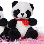 Букет из мягких игрушек "Влюбленные панды"  1
